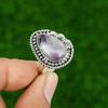 Sterling Silver Chevron Amethyst Stone Daughter Promise Stackable Ring Jewelry