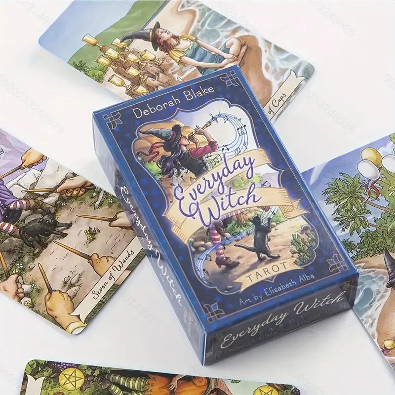 1 коробка Колода Таро Ведьм на каждый день с руководством - набор из 78 карт, тематическая игра для вечеринок на тему колдовства, набор Таро практической магии