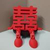 1/2Pcs Red Chinese Wedding Decorations Traditional Creative 3D Xi Word Ornaments Joint Movability Photo Props