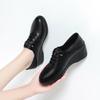 Новая осенняя женская обувь из мягкой кожи, на мягкой подошве, с глубоким вырезом, удобная, в стиле ретро, повседневная, обувь для мам, танкетки, высокие каблуки, женская обувь