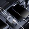 Автомобильный инвертор с адаптером питания для нескольких устройств, 150 Вт, 4 порта USB, быстрая зарядка, автомобильное определение напряжения, для телефонов, ноутбука