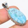 Подвеска из стерлингового серебра 925 пробы с драгоценным камнем Natural Republic Larimar 1,50'' L6n05