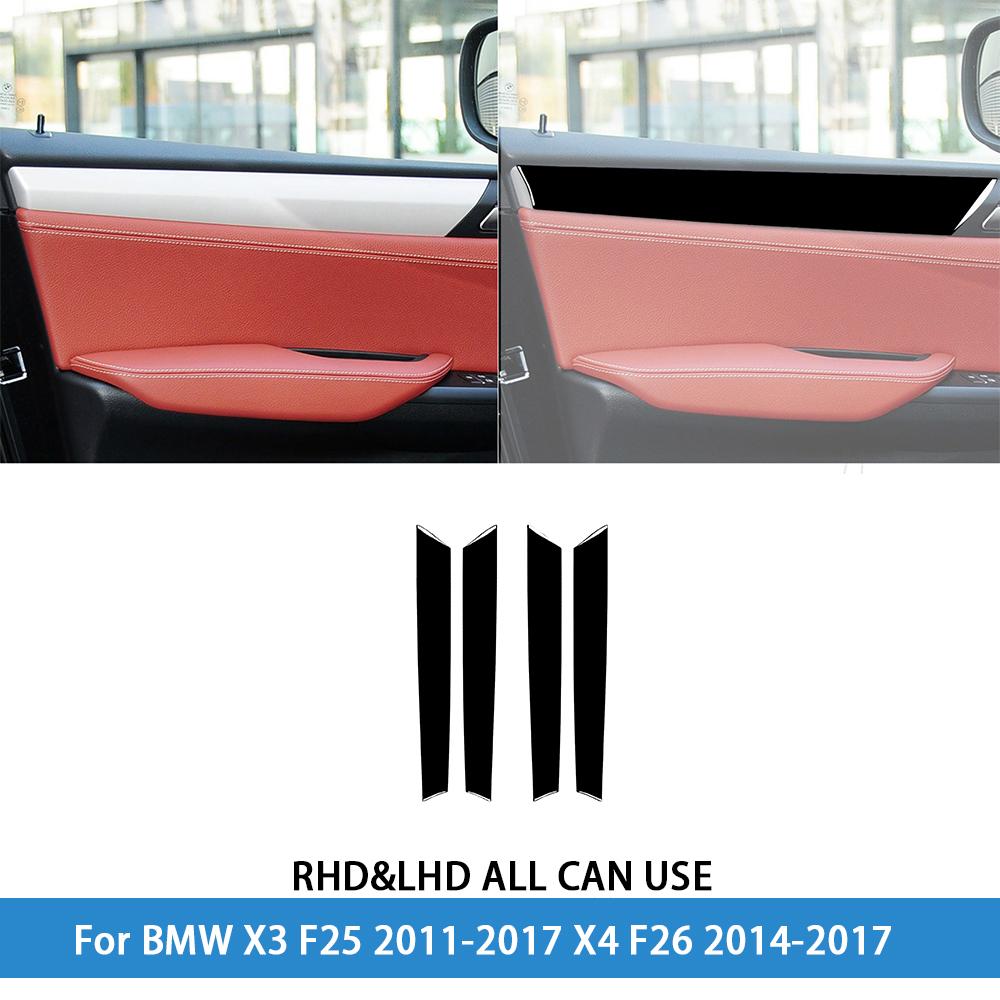 dsgur6 For BMW X3 F25 2011-2017 X4 F26 2014-2017Car Accessories Piano Black Interior Air Vent Taillight Console Trim Modified Sticker