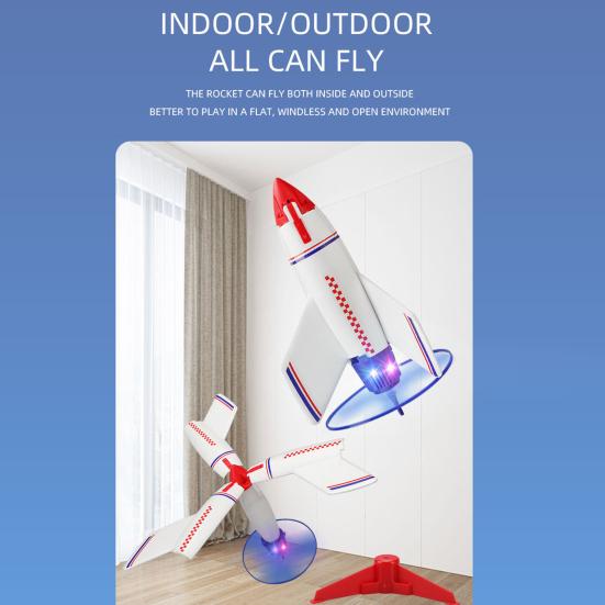Автоматическая посадка Детская игрушка-ракета с базой Вертолетные пропеллеры Веселая Перезаряжаемая Развивающая