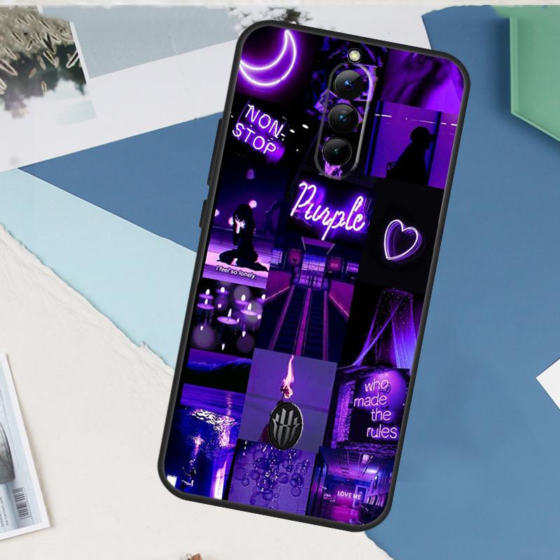 Фиолетовый Неоновый Светящийся Чехол Для Телефона Nubia Red Magic 10 Pro Plus 6 7 8 9 Pro 6S 7S 5G 6R RedMagic 8S 9S Pro Plus