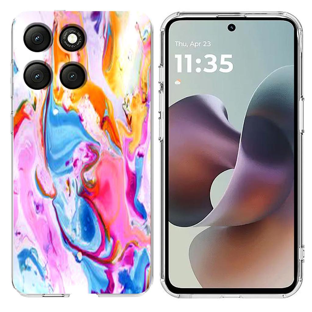 For Motorola Moto G56 5G Case Marble Pattern Printing Soft TPU Phone Cover