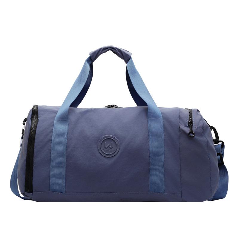 Женская сумка для спорта и фитнеса с многокарманным классификационным дизайном, отделением для обуви, ручками, разделением на влажное и сухое, может закрывать телескопическую ручку чемодана