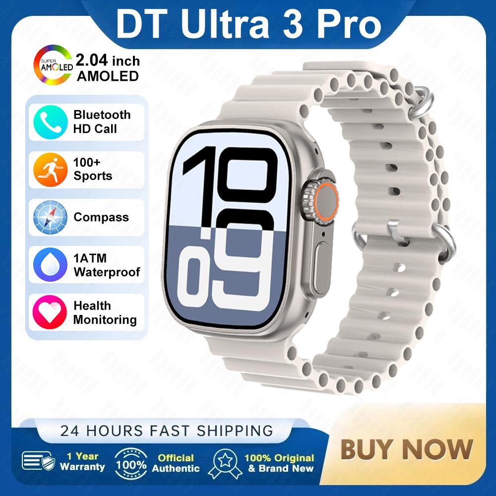 2025Новые DT Ultra 3 Pro Google map NFC Смарт-часы 32G Память Музыка Видео NFC Bluetooth Звонок Водонепроницаемые Смарт-часы