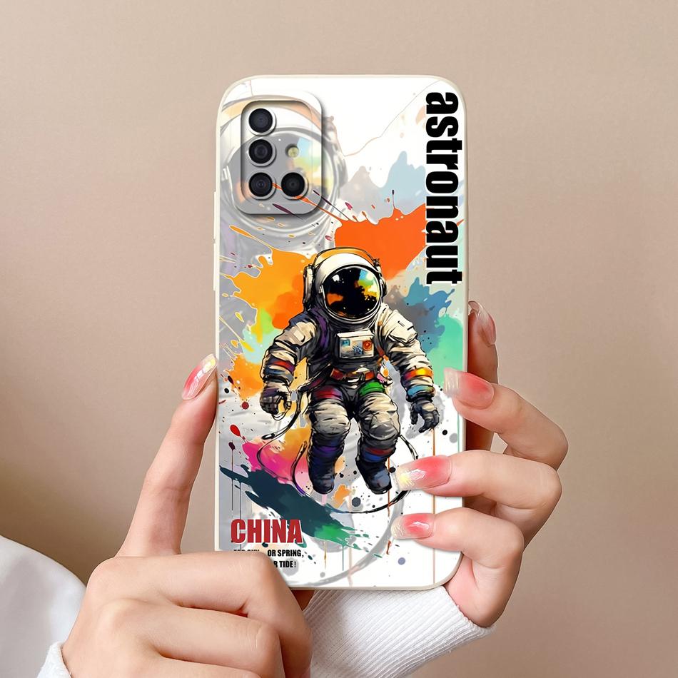 Чехол для телефона Samsung Galaxy A51 A71 A31 Мультяшный Чехол с полной защитой Для Samsung A 51 71 31 Мягкая Жидкая Силиконовая Задняя Крышка