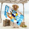 Bluey Bingo Adventure Durable Beach Towel Foldable erfect for Travel Beach Swimming Fashion Lovers Birthday/Christmas Gift