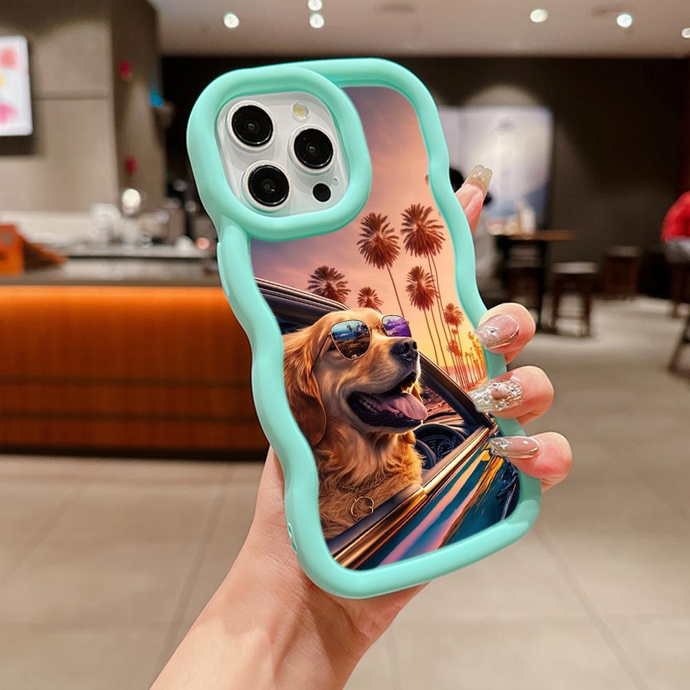 Ae76 Dog Color Doodle Design Art защитные чехлы для телефонов Samsung S24 Plus S23 Ultra A14 A55 A06 Honor X9b Motorola OnePlus Big Wave TPU задняя крышка