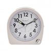 Hometime Round Alarm Clock Light, Snooze, Sweep - White