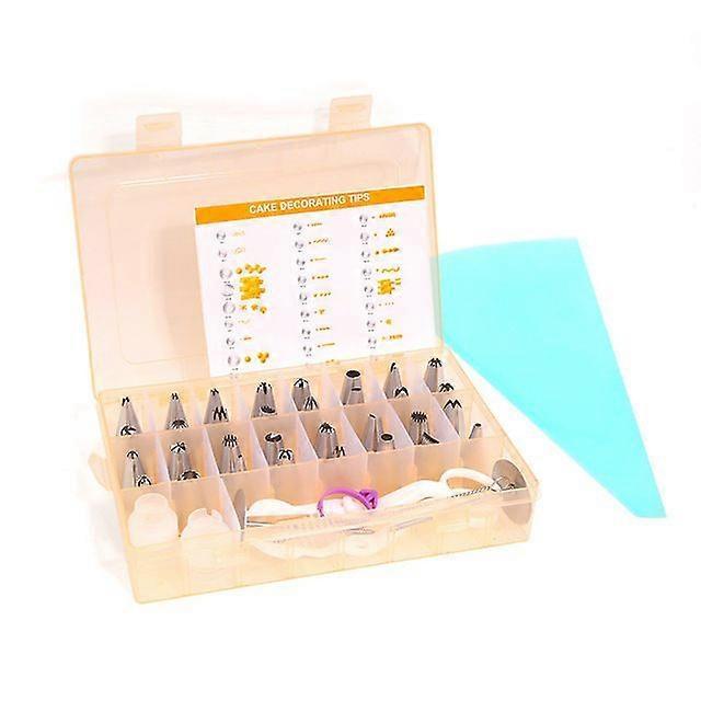 New cake decorating mouth set cookie soluble bean small cake baking set decorating bag converter decorating set orange