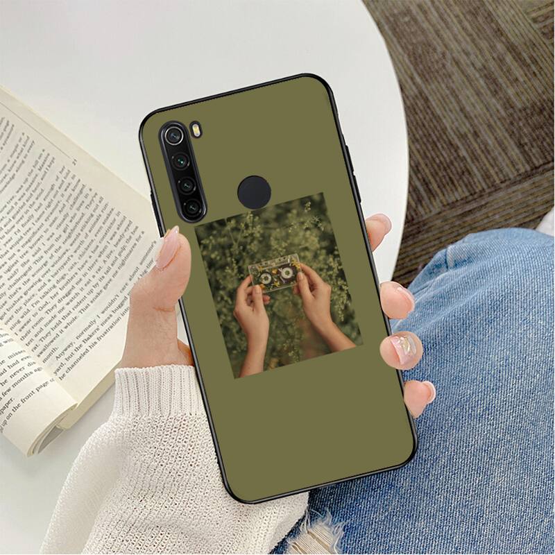 Зеленая эстетичная Чехол для телефона CaseFor Redmi note 8Pro 8T 6Pro 6A 9 Силиконовые Fundas для Redmi 8 7 7A note 5 5A note 7 Capa