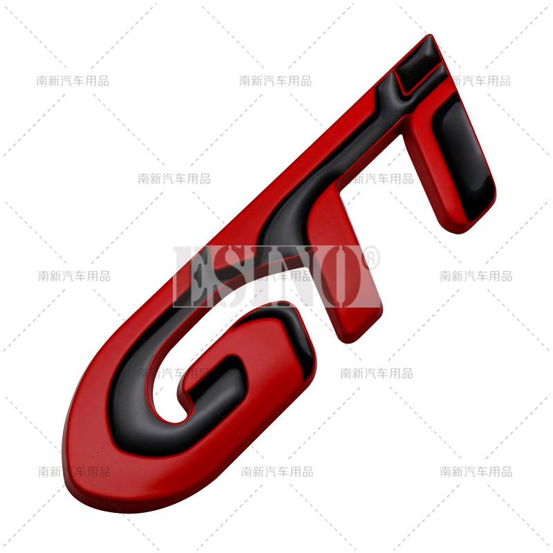 Car Styling GT 3D Adhesive Metal Chrome Zinc Alloy Emblem BXGSD3 Car Body Fender Badge for Peugeot GT RCZ 308 508 3008 5008