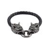 Men 'S Leather Bracelet Vintage Stainless Steel Wolf Head Bracelet Jewelry Exclusively For