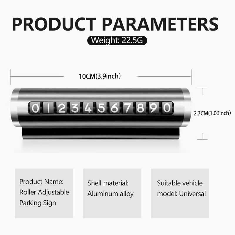 Car Phone Number Plate Temporary Parking Stickers Rotate Park Stop For BMW M F10 F20 F30 F40 F15 F25 F26 F31 F49 E62 E83 E84 kycp51
