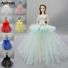 Fashion Doll Clothes For Barbie Doll Dress Vestidoes Multi-layer Party Dresses Outfits For 1/6 Doll Accessories Kids DIY Toy