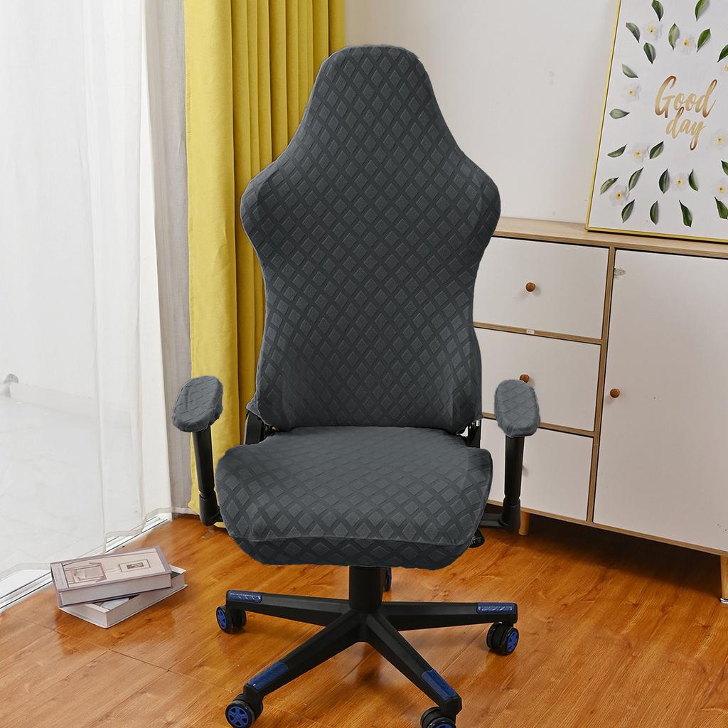 Жаккардовый чехол на стул для киберспорта с бриллиантами, компьютерные игры, интернет-кафе, конкурентоспособный вращающийся чехол на стул, эластичный чехол на стул для киберспорта