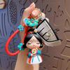 Silicone Rubber Cartoon Dolls Pendant Decoration Car Key Ring Fashion Chinese Style Keychain Gifts