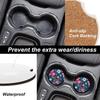 Absorbent Car Cupholder Coaster 2 Pack, Cute Car Coasters with a Finger Notch for Women & Men,2.56" Ceramic Stone & Non-Scratch Cork Base Drink