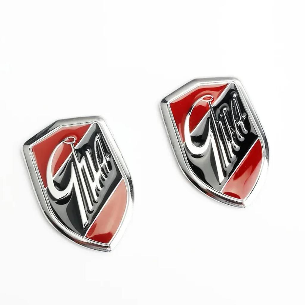 2 Pcs Car Sticker Emblems GHIA Side Shield Logo Marked Stickers For F/ocus 2 3 4 M/ondeo F/iesta Ec/osport K/uga E/dge Ex/plorer