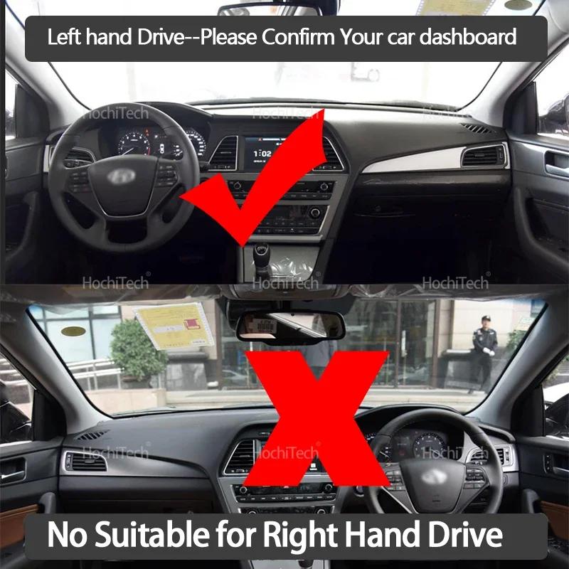 Car Dashboard Cover Avoid Light Pad Instrument Panel Mat Case Carpets for Hyundai Sonata LF 2015 2016 2017 2018 2019