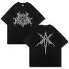 American New Kaos Metal Band Oversized Men's Retro Pure Cotton High-quality Unisex T-shirt Street Style 100% Pure Cotton Top