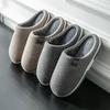 Cotton Slippers Men's Fall And Winter Indoor Home Non-slip Thick Bottom Plush Warm Couple Female