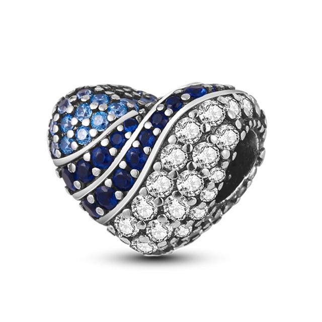 Heart Shape 925 Silver Family Lover Affection Pendant Charm Beads Fit Woman's Cute Bracelet DIY Jewelry For Women