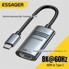 ESSAGER Clear Series 8K HDMI To Type-C Adapter for Screen Projection