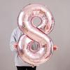32\ Inch Giant Rose Gold Birthday Helium Foil Mylar Big Number Balloon Birthday Wedding Decorations HD