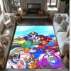 Transformers Printed Crystal Velvet Area Rug, Soft Anti-Slip Water Absorbent Floor Mat for Living Room Bedroom