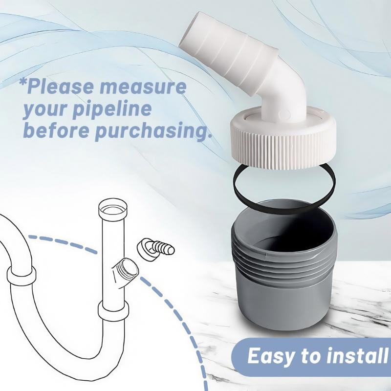 Профессиональная дренажная система стиральной машины Пластиковая конструкция Включает хомут для шланга Подходит для стабильного соединения