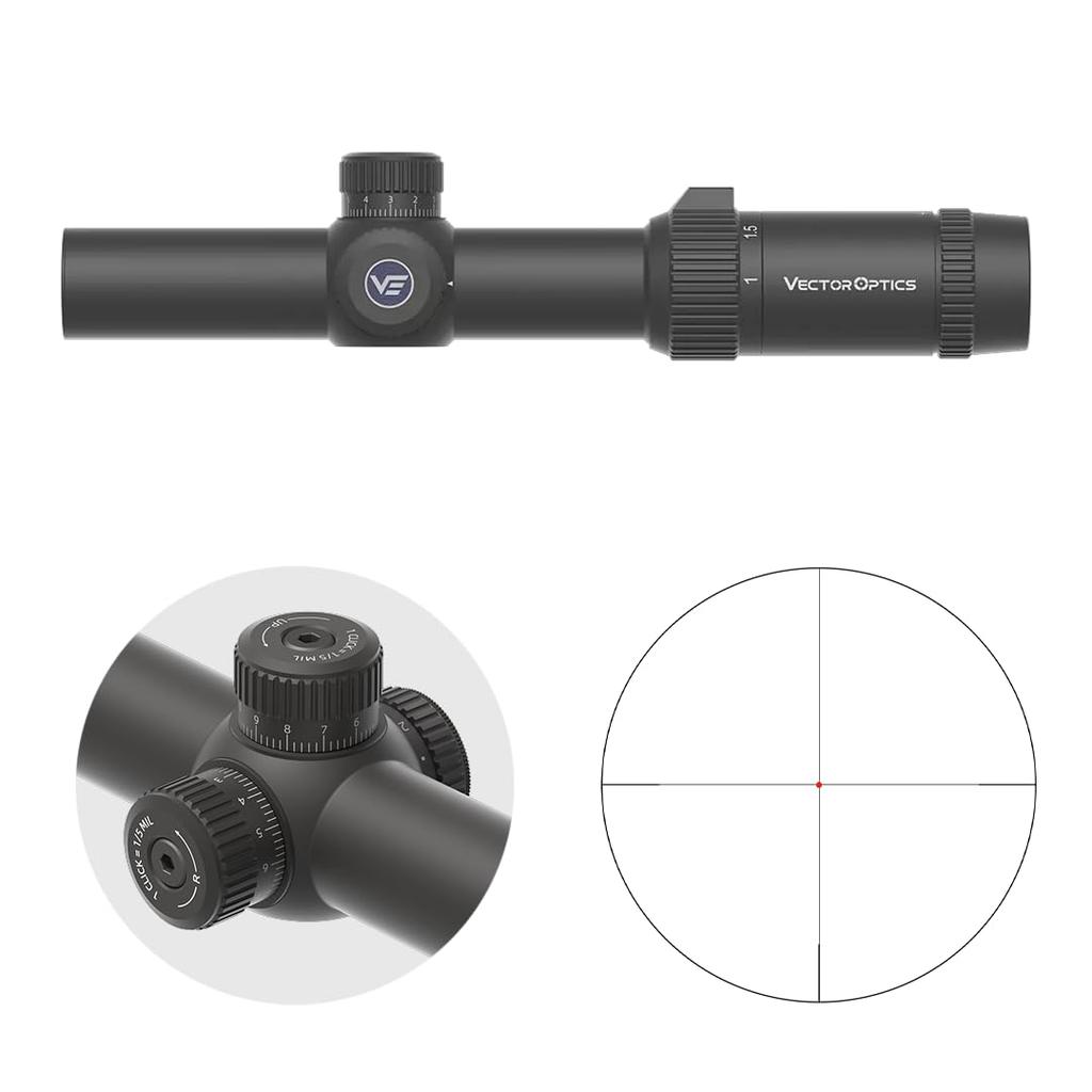 Vector Optics GEN2 Forester Fiber Forester 2-го поколения Волокно Сетка 1-5x24 SCOC-54 [Модель 2025]