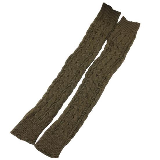 Рукава с отверстием для большого пальца, красивые, плотные, сохраняющие тепло, зимние женские длинные перчатки, варежки