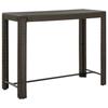 VidaXL Garden Bar Table Brown 140.5x60.5x110.5cm Wicker