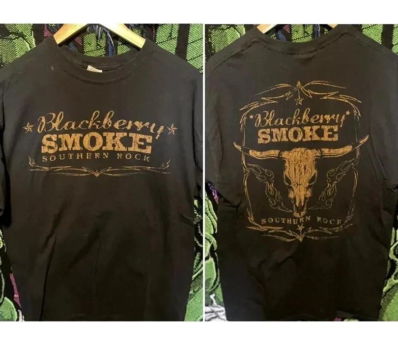 Коллекция 2025 Blackberry Smoke группа 2 боковая короткий рукав Унисекс футболка S-4XL Унисекс футболка