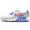 Air Max 90 Hot Coral Women Sneakers White Blue-Crystal Grey-Fog DA8856-100