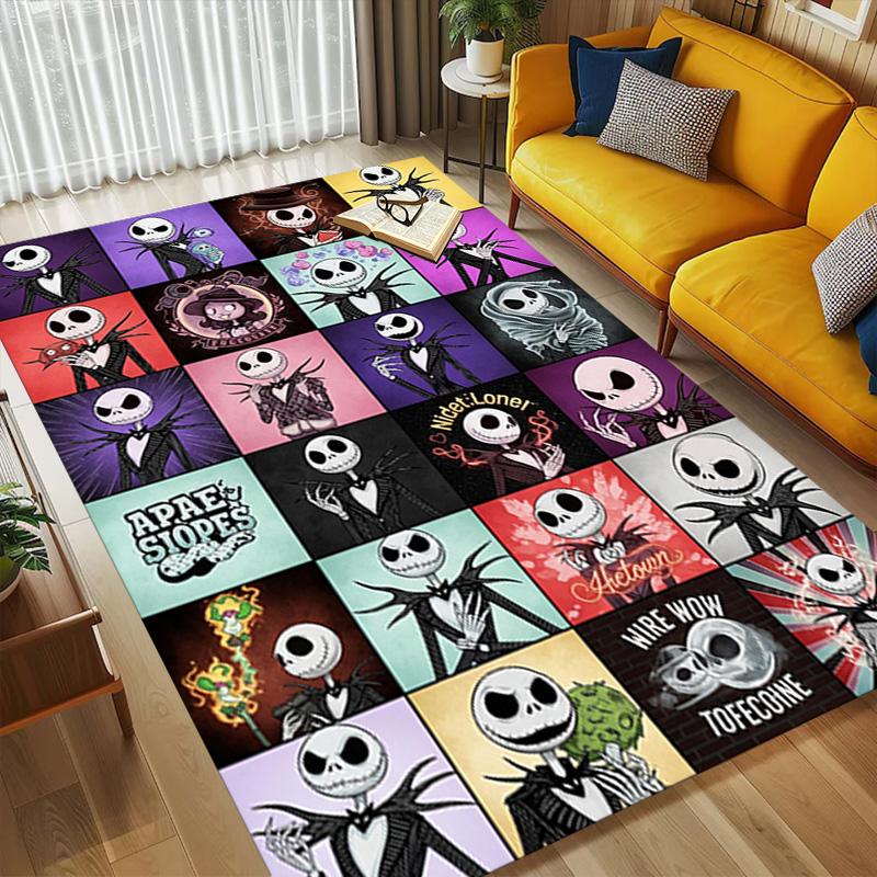 Nightmare Before Christmas Living Room Non-Slip Area Rug Soft Carpet for Bedroom Game Playroom Sofa Office Home Decor Doormat Christmas Gift C9211561