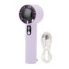 Portable Handheld Fan 5 Speeds, 3000mAh USB Rechargeable, Purple