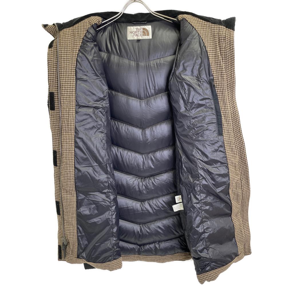 The North Face NYJ1DF90 Бежевое пальто пуховик в гусиную лапку длинное куртка 80 бежевый б/у