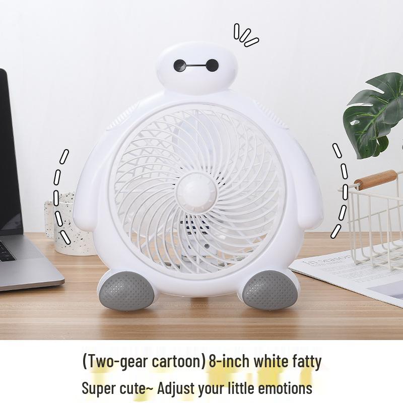 Cute Cartoon Mini Desktop Fan for Office or Dormitory