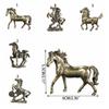 Зодиак Лошадь Зодиак Статуя Лошади Маленькая Лошадь Металлические Украшения Креативные Фигурки Лошадей Подарки
