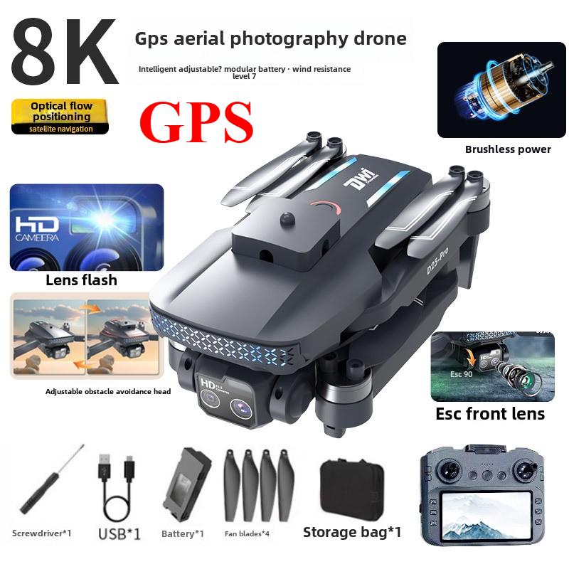 2025 New D25-PRO MAX Drone with Screen Remote Control 5G WIFI GPS 8k Professional ESC Camera WIFI FPV Drone RC Quadcopter Helicopter 5KM Toy Gift