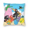 Чехол для подушки Barbapapa Family Love с двусторонним принтом, напольная наволочка с мультяшным ТВ-шоу для гостиной, украшение наволочки