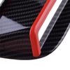 2x Carbon Look w/Red Trim Rear Side Window Louver Cover  For 11-21 Dodge Charger