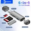 Multifunctional 6 In 1 Card Reader USB 3.0 To Type C Micro OTG Adapter Support TF SD Card USB Flash Drive for Laptop Android Phones and Tablets