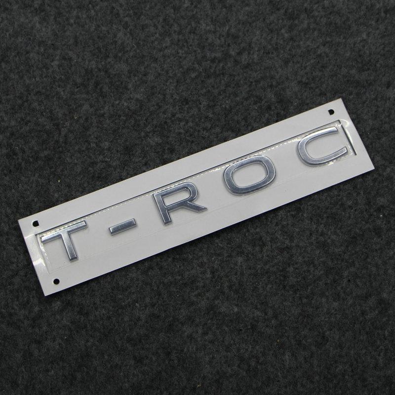 Применимо к T-ROC TROC Бирка для багажа Задний фонарь Логотип T-roc АБС-пластик Серебристый