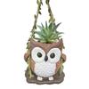 Милые Цветочные Горшки Качающаяся Сова Смола Домашний Декор Горшок для Растений Сова Маленькие Горшки для Растений Для Помещения Улицы Сада Патио Веранды Спальни Гостиной